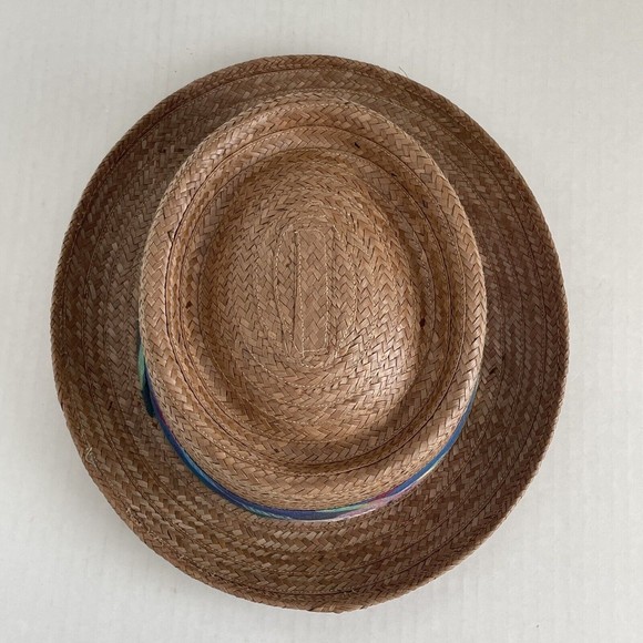 Stetson Madrigal Coconut Straw Porkpie Hat Brown Size XL - Picture 4 of 16